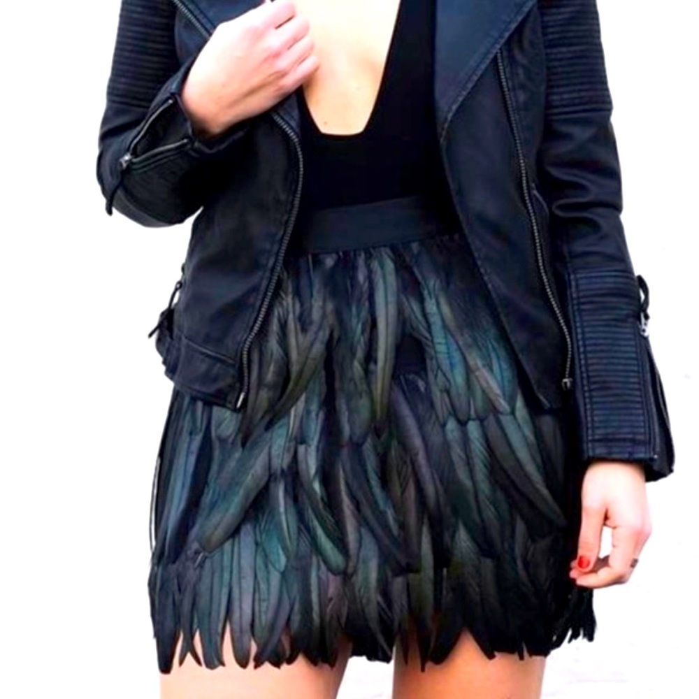 Iridescent Feather Skirt Limited Edition